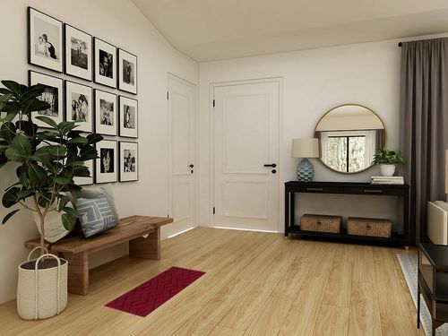 Indoor Doormat,Front Back Door Mat Rubber Backing Non Slip Door Mats 20”x31.5”Absorbent Resist Dirt Entrance Doormat Inside Floor Mats Area Rug for Entryway Machine Washable Low-Profile(Red) in Transitional Minimalistic Entryway