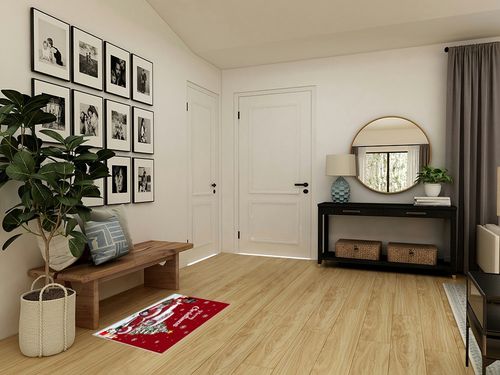 Area Rug, Snowflake Vintage Red Truck with Xmas Tree Christmas Snowman Rug, 2x3 Feet Rugs for Living Room Bedroom Kids Room Kids Room Nursery Classroom, Non-Slip Comrft Carpet Washable Rug in Transitional Minimalistic Entryway