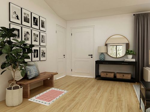 Area Rug, Merry Christmas Xmas Trees on Red Buffalo Check Plaid Rug, 2x3 Feet Rugs for Living Room Bedroom Kids Room Kids Room Nursery Classroom, Non-Slip Comrft Carpet Washable Rug in Transitional Minimalistic Entryway