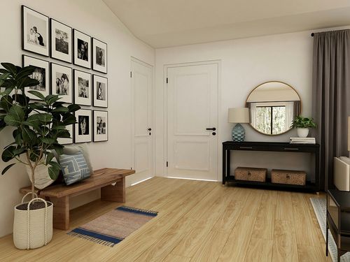 DII Woven Rugs Collection Hand-Loomed Jute, 2x3', French Blue Stripes in Transitional Minimalistic Entryway