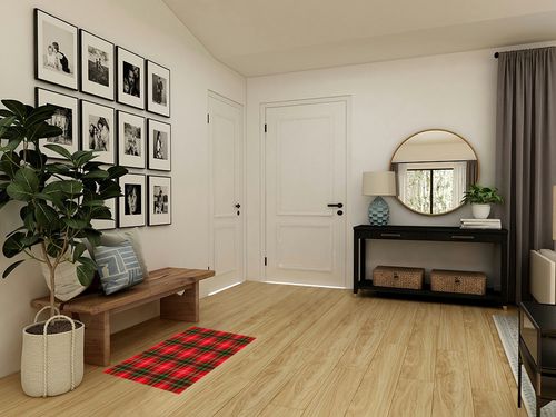 Area Rug, Merry Christmas Vintage Red Black Buffalo Check Plaid Rug, 2x3 Feet Rugs for Living Room Bedroom Kids Room Kids Room Nursery Classroom, Non-Slip Comrft Carpet Washable Rug in Transitional Minimalistic Entryway