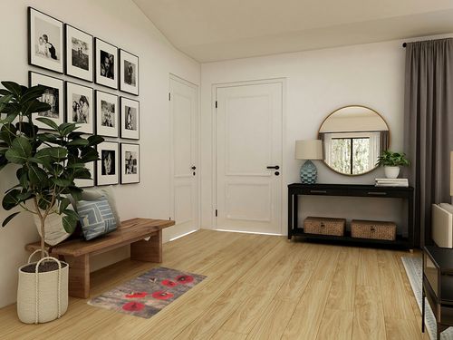 Farm Red Poppy Plush Shag Bath Rugs Blossoms Floral Wild Plant Soft Fluffy Floor Doormat Carpet,Non-Slip Door Mats for Living Room Bedroom Kitchen Entryway Wood Grain in Transitional Minimalistic Entryway
