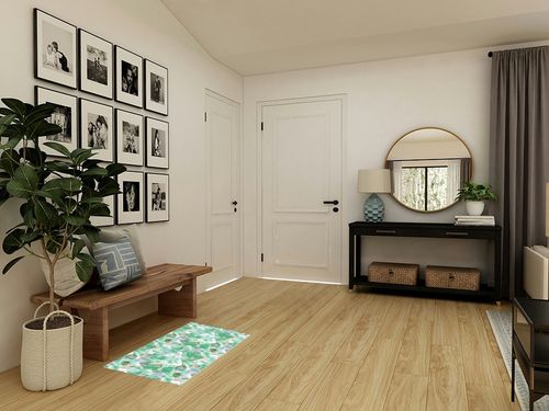 Watercolor Spots Bathroom Shag Doormat Summer Underwater Seaweed Water Absorbent Bath Rug Floor Mat Washable Fluffy Plush Indoor Area Rugs Cozy Welcome Carpet Green Plant in Transitional Minimalistic Entryway
