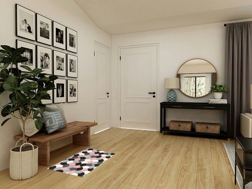 Shag Door Mats Bath Rugs Mid Century Geometric Montage Art,Soft Fluffy Doormats Non Slip Carpet Pink Black White Block,Shaggy Fuzzy Area Throw Rug for Kitchen/Bathroom/Bedroom/Living Room 20x31.5In in Transitional Minimalistic Entryway