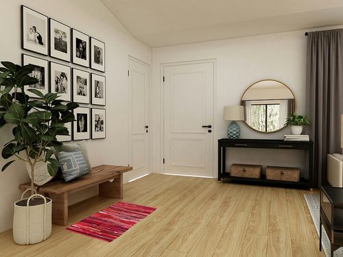 100% Cotton Rag Rug 24x36 - Multicolor Chindi Rug - Hand Woven & Reversible for Living Room Kitchen Entryway Rug - Red in Transitional Minimalistic Entryway