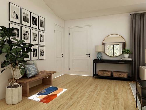 Geometric Rectangular Rug 2' x 3', Non-Slip Living Room Bedroom Dining Room Area Rug, Easy to Clean Carpet, Home Decor, Modern Abstract Art Blue Red Orange in Transitional Minimalistic Entryway