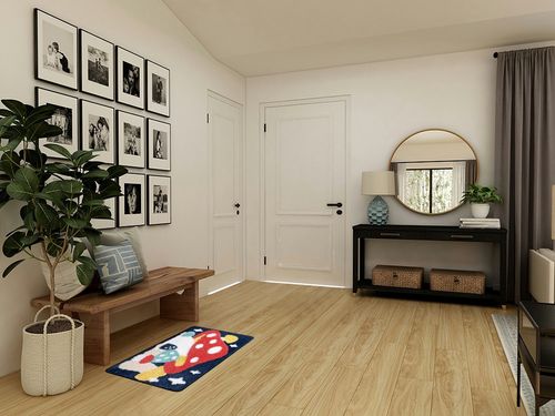 Molesun Mushroom Bath Mat Bathroom Rug, Cartoon Microfiber Non-Slip Shower Rug Water Absorbent Plush Soft Cute Bath Rug Thick Shaggy Floor Mats, Machine Washable, Mushroom, 20" x 31" in Transitional Minimalistic Entryway