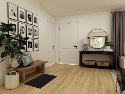 Machine Washable Modern Solid Design Non-Slip Rubberback 2x3 Traditional Area Rug for Entryway, Bedroom, Kitchen, Bathroom, 2'3" x 3', Black in Transitional Minimalistic Entryway