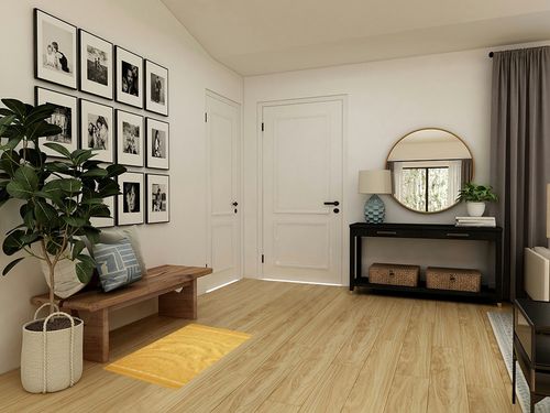 DII Variegated Recycled Yarn Modern Edge Stripe, 2x3', Honey Gold in Transitional Minimalistic Entryway