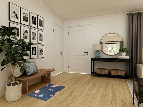 Fluffy Floor Carpet-Butterfly Bohemian Flower on Blue，39x20in Front Door Mat Indoor Machine Washable Carpet,Aesthetic Rug in Transitional Minimalistic Entryway