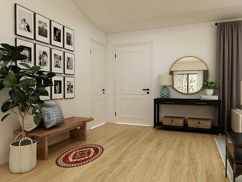 SUPERIOR Folk Diamond Rustic Eclectic Bohemian Power-Loomed Indoor Area Rug, 5' Round, Red in Transitional Minimalistic Entryway