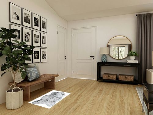 Mon Chateau Luxury Collection Luxe Faux Fur Rug 60cm x 99cm (24in x 39in), Silver Grey in Transitional Minimalistic Entryway
