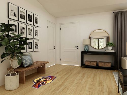 LOLOSALE Bathroom Rug Mat,Halloween Octopus Skull Man's Hugging Your Eyes Indoor Door Mat,Durable Water Absorbent,Non-Slip Bath Mats for Shower Tub Bathroom Floor (32''x28'') in Transitional Minimalistic Entryway