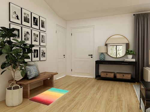 Lahome Modern Ombre Small Rug- 2x3 Entryway Rug Ultra-Thin Soft Washable Bathroom Rugs Gradient Non Slip Indoor Door Mat Non-Shedding Rainbow Throw Carpet Colorful Rug for Kitchen Bedroom Entry in Transitional Minimalistic Entryway