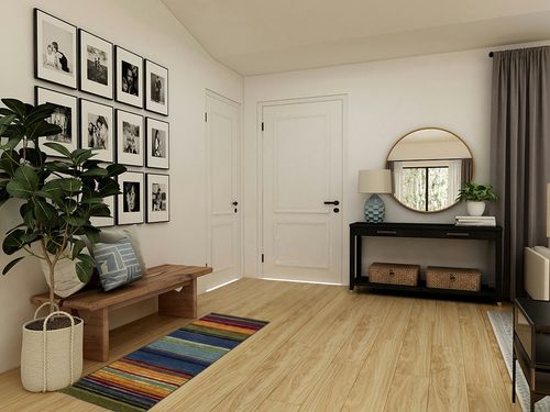 ‎Contemporary ‎Stain Resistant, Fade resistant, Durable, Washable Rug in Transitional Minimalistic Entryway