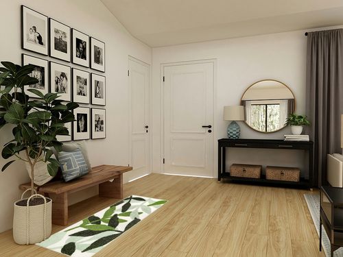 UNIBATH Leaves Bathroom Runner Rug 24x60 Non Slip Long Bathroom Rugs Green Extra Large Bath Runner Rugs for Bathroom Microfiber Absorbent Washable Area Rugs in Transitional Minimalistic Entryway