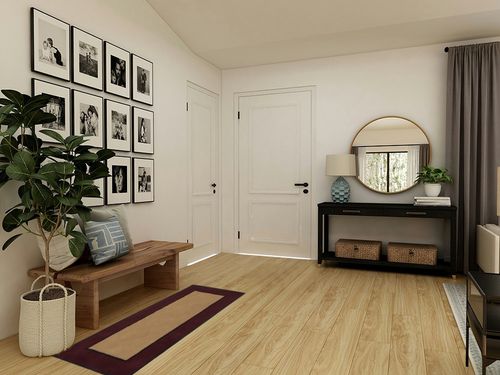 Minuteman International Contemporary II Berry Wool Hearth Rug, Rectangular in Transitional Minimalistic Entryway