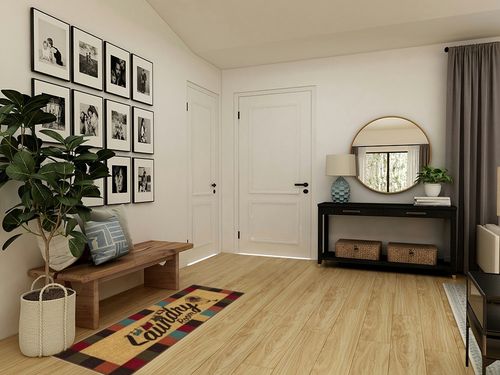 Ottomanson Machine Washable Checkered Border Laundry Room Rug Non-Slip Rubberback 2x5 Laundry Runner Rug for Laundry Room, Bathroom, Washroom, 20" x 59", Multicolor in Transitional Minimalistic Entryway