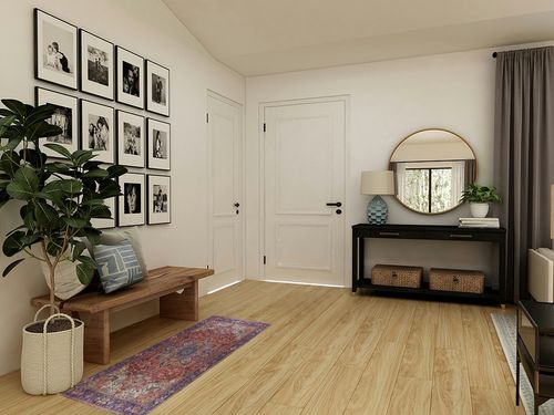 Fame Rugs Vintage Bohemian Area Rugs for Living Room, Bedroom, Red Terracotta Burgundy, 2'4" x 4'9" in Transitional Minimalistic Entryway