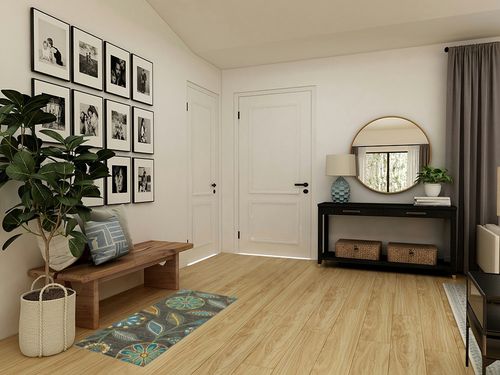 Maples Rugs Reggie Floral Runner Rug Non Skid Washable Hallway Entry Carpet [Made in USA], Multi, 1'8 x 4' in Transitional Minimalistic Entryway