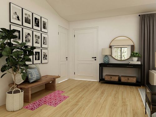 Magstonee 2 Pieces Kitchen Rug TPR Backing Mat for Doorway Bathroom Runner Rug Set (15"x23"+15"x47", Red) in Transitional Minimalistic Entryway