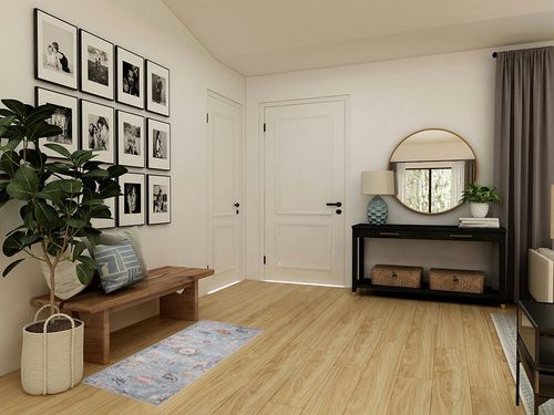 Loloi II Elysium Collection ELY-04 Denim/Multi 2'-3" x 3'-9" Accent Rug in Transitional Minimalistic Entryway