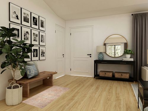 Loloi Chris Loves Julia x Loloi Jules Collection JUL-04 Tangerine/Mist 2'-3" x 3'-9" Accent Rug in Transitional Minimalistic Entryway