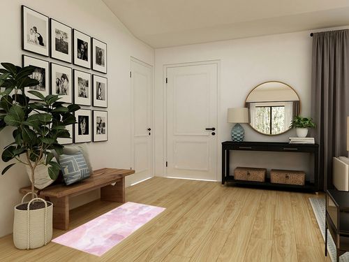 Safavieh Disney Princess Collection Machine Washable Slip Resistant 2'3" x 3'9" Pink/Purple DSN507U Kids Bedroom Nursery Playroom Area Rug in Transitional Minimalistic Entryway