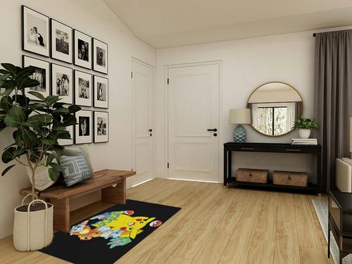 Cute Area Rugs,Large Carpet Non-Slip Washable Floor Rug, Stain Resistant Living Room Bedroom Area Rug,for Living Room Bedroom Backyard Dorm Home Decor 3ftX5ft in Transitional Minimalistic Entryway