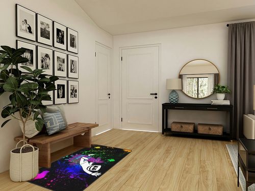 Sevchde Cartoon Rug - 60x39inch Cute Printed Area Rug, Kids Play Rugs Mats Decoration Non Slip Floor Mat for Living Room Bedroom Home Decor in Transitional Minimalistic Entryway