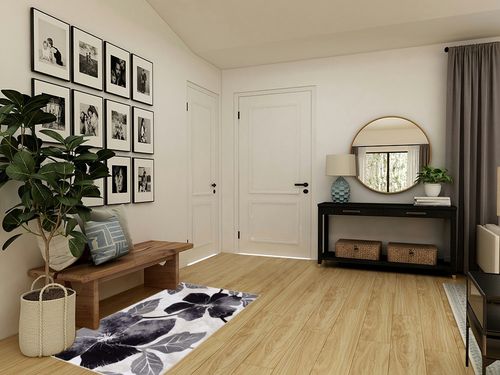 CAMILSON Solana Modern Floral 3'3" x 5' Area Rugs Non-Skid (Non-Slip) Rubber Backing Black - Gray Flowers Indoor Rug (3x5, Black Grey) in Transitional Minimalistic Entryway