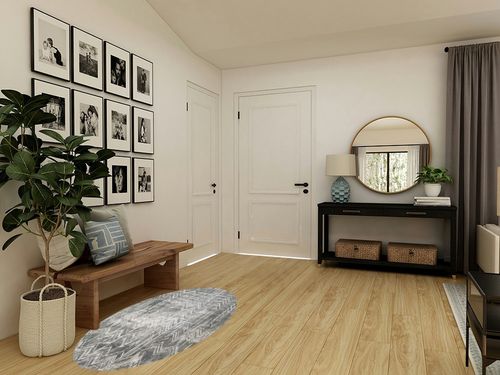 Geometric Tufted Gray/Teal Area Rug George Oliver Rug Size: Rectangle 3' x 5' in Transitional Minimalistic Entryway