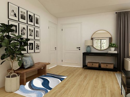 Tornillo Abstract Gray/Blue Area Rug Orren Ellis Rug Size: Rectangle 2'7 in Transitional Minimalistic Entryway