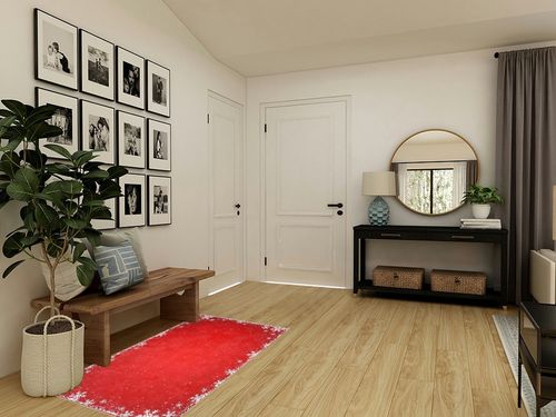 RUGSREAL Christmas Snowflake Area Rug Red Boho Area Rug Non-Slip Indoor Floor Carpet Washable Xmas Decorative Throw Rug Small Merry Christmas Rug for Bedroom Living Room Kitchen Nursery, Red 3' x 5' in Transitional Minimalistic Entryway