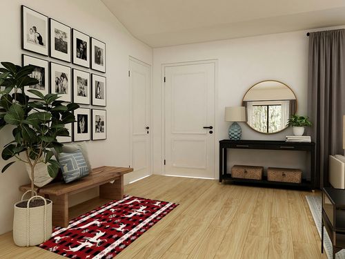 Area Rug, Snowflake Christmas Reindeer Christmas Rug, 2x3 Feet Rugs for Living Room Bedroom Kids Room Kids Room Nursery Classroom, Non-Slip Comrft Carpet Washable Rug in Transitional Minimalistic Entryway