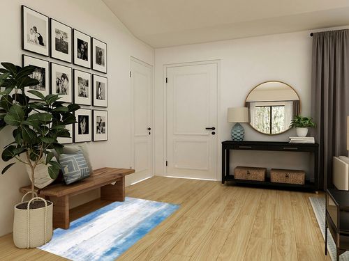 Large Area Rug, Blue Ombre Non-Slip Indoor Accent Area Carpet, Modern Geometric White Oil Painting Abstract Art Fluffy Shaggy Runner Rug for Living Room, Bedroom, Kids Room, 2'7"x 5" in Transitional Minimalistic Entryway