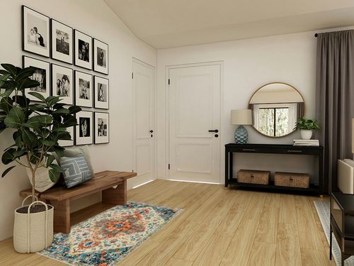 Wonnitar Washable 3x5 Boho Area Rug,Non-Slip Distressed Throw Rug for Bedroom,Bohemian Non-Shedding Bathroom Mat,Low Pile Soft Colorful Floor Carpet for Dorm Mud Room Living Room,Orange in Transitional Minimalistic Entryway