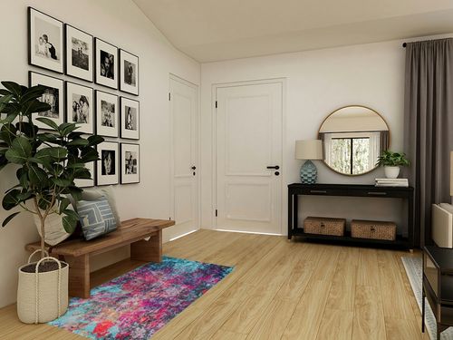 nuLOOM Reva Colorful Abstract Accent Rug, 3x5, Multi in Transitional Minimalistic Entryway