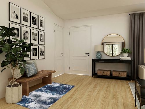 Area Rug Living Room Rugs: 3x5 Small Soft Bedroom Carpet Non Shedding Washable Abstract Modern Throw Accent Rug for Dining Room Home Office Kitchen Under Table Floor - Blue in Transitional Minimalistic Entryway