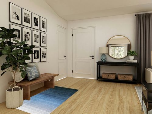 Lahome Modern Ombre Washable Rug - 3 x 5 Area Rugs for Living Room Ultra-Thin Contemporary Blue Rug for Entryway Non-Shedding Colorful Gradient Accent Carpet for Girls Bedroom Kitchen in Transitional Minimalistic Entryway