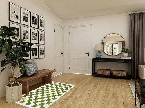 Wonnitar Modern Checkered Washable Rug 3x5,Checkerboard Green Bedroom Area Rug,Non-Slip Soft Moroccan Plaid Bathroom Throw Mat,Non-Shedding Floor Carpet for Kitchen Dining Table Dorm in Transitional Minimalistic Entryway