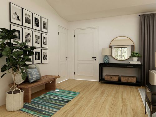 Comfy-co Handcrafted Area Rug Chindi Rug 3x5 ft - Hand-Woven Cotton Area Rag Rug - Reversible Floor Rug for Bedroom Living Room Kitchen Dorm Entryway Hallway - Chindi Area Rug Green Multi in Transitional Minimalistic Entryway