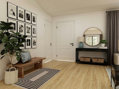 Lahome Modern Geometric Easy Jute Rug, Black 3x5 Kitchen Rug Washable Area Rug for Bedroom Thin Non Slip Indoor Door Mat, Farmhouse Laundry Room Rug Contemporary Carpet for Office Outdoor Patio in Transitional Minimalistic Entryway