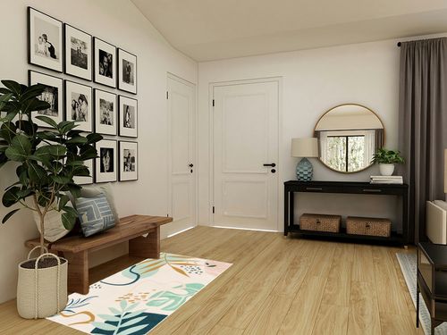 UBTKEY Small Area Rug 3x5, Ultra-Thin Non Slip Washable Rugs, Botanical Print Boho Entryway Rug Entrance Carpet for Entryway Front Door Entry Bedroom (Light Green, 3' x 5') in Transitional Minimalistic Entryway