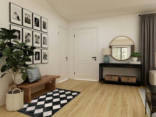 Lahome Moroccan Trellis Area Rug - 3x5 Washable Black Entry Rug Non Slip Living Room Mat, Distressed Lattice Soft Stain Resistance Indoor Throw Carpet for Front Door Foyer Bedroom Bathroom in Transitional Minimalistic Entryway