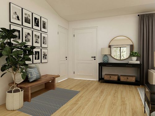 Area Rugs for Living Room, Geometric Yellow Lines Grey Background Modern Indoor Anti-Fading Doormat Entryway Mat Door Mat for Hallway, Kitchen, Bedroom, Area Carpet Decor 2'7"x5' in Transitional Minimalistic Entryway