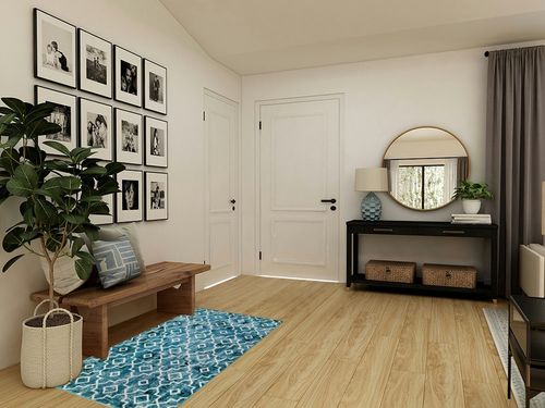 Wonnitar Moroccan Washable Area Rug - 3x5 Teal Distressed Entry Rug Living Room Modern Geometric Non-Slip Throw Rug Faux Wool Floor Carpet for Bathroom Laundry Bedroom Office Entrance Dining in Transitional Minimalistic Entryway