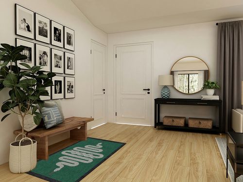 RUGGABLE x Jonathan Adler Washable Rug - Perfect Modern Area Rug for Living Room Bedroom Kitchen - Child Friendly - Stain & Water Resistant - Venom Emerald 3'x5' (Standard Pad) in Transitional Minimalistic Entryway