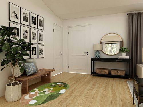 KOYPEM Moss Rug 3D Stereo for Living Room Green Carpet Bedroom Bedside Floor Mat Anti-Slip Modern Shaggy Rugs Home Decor 32x64 in in Transitional Minimalistic Entryway