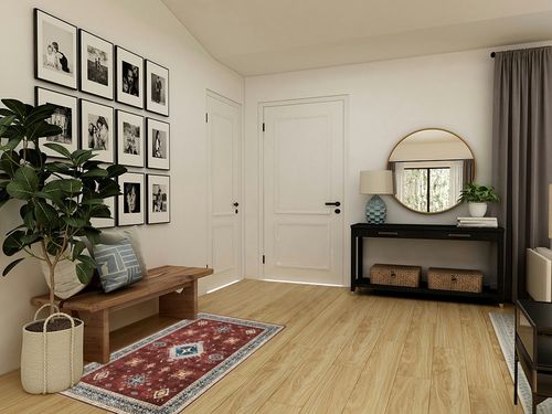 Lahome Oriental Area Rugs -3x5 Washable Rug Non-Slip Vintage Living Room Rugs Ultra-Thin Oriental Bedroom Rug Accent Floor Carpet for Entryway Kitchen Bathroom Dining Room Office (3'x5',Amber Red) in Transitional Minimalistic Entryway